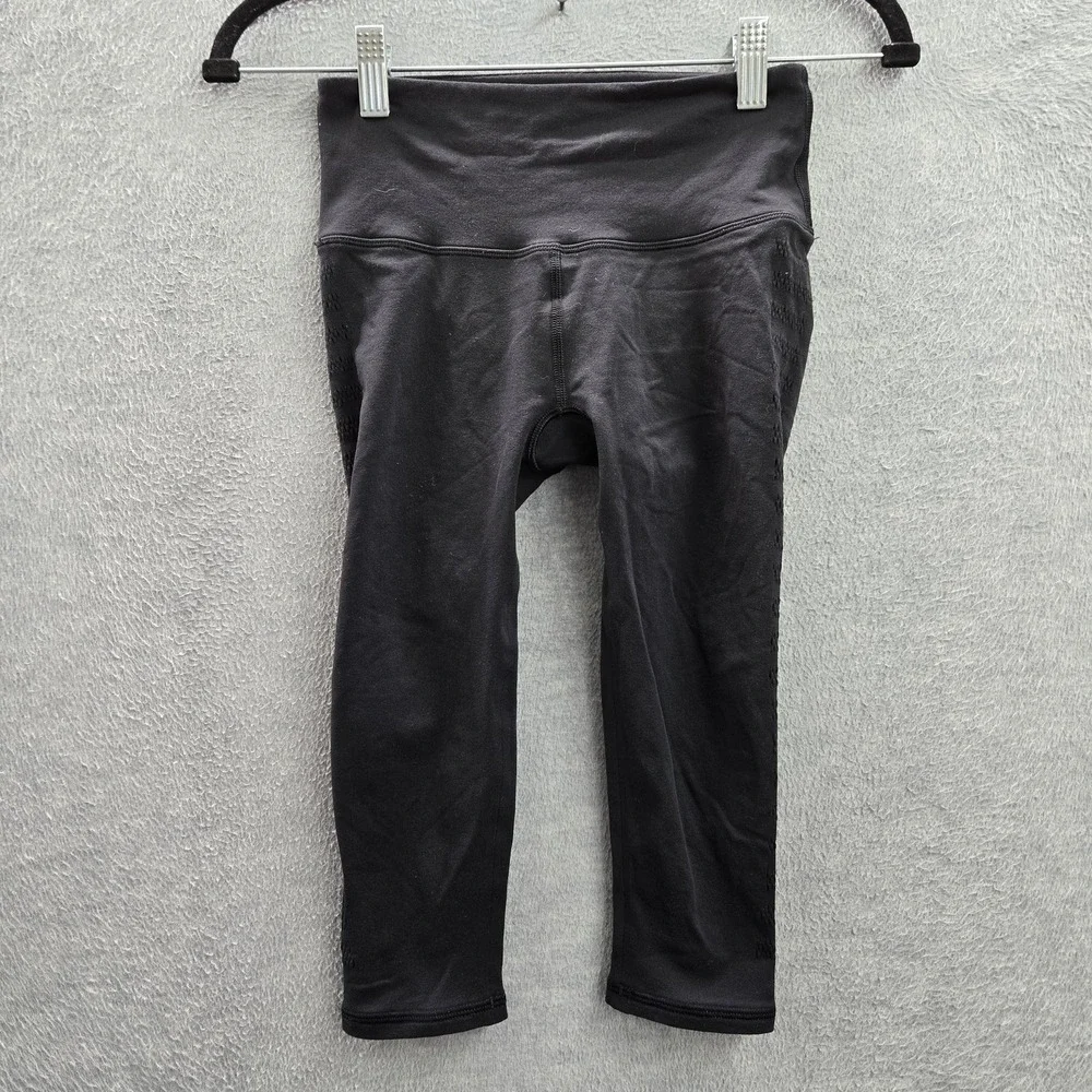 Lululemon Athletica Women Activewear Pants 4 Black Crop Legging‎ Yoga